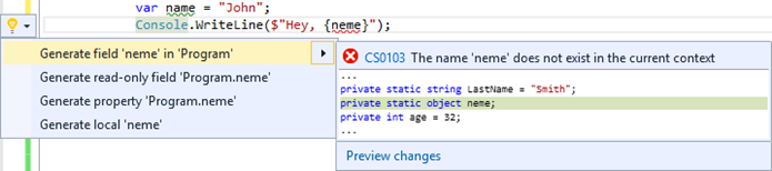 Compilation errors in string interpolation