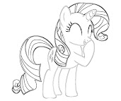 #4 Rarity Coloring Page