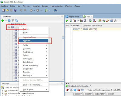 Generar Scripts de Base de Datos desde SQL Developer