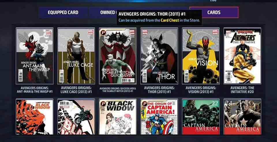 New card guide Marvel Future Fight