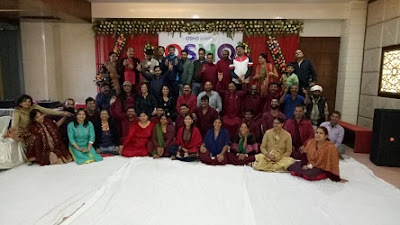 group of people at inbliss post meditation for anxiety- inbliss himalayas 