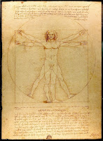 Vitruvian Man, by Leonardo da Vinci.