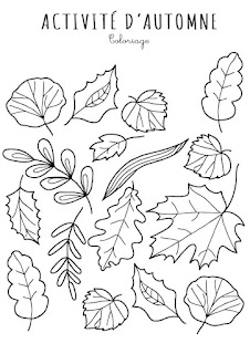 Coloriage d'automne - Activité manuelle de maternelle à télécharger gratuitement - Comptines et Belles Histoires