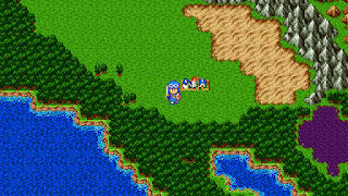 The village of Leftwyne, one of the earlier stops in Dragon Quest II.