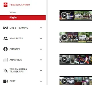 Cara membuat playlist di youtube
