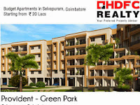 Budget Flat starting from Rs. 20 Lakhs in Coimbatore