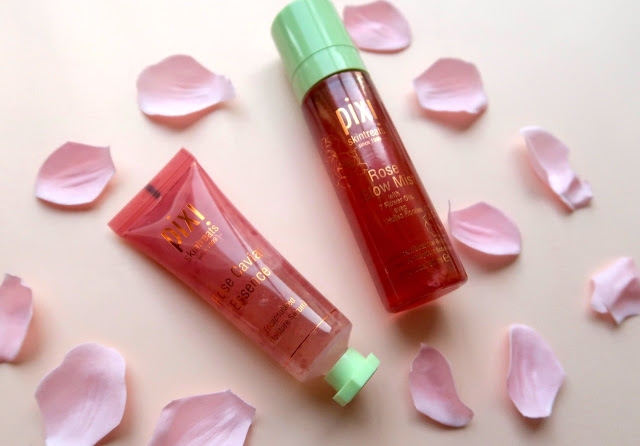 Pixi Rose Caviar Essence and Rose Glow Mist morena filipina skin care blog