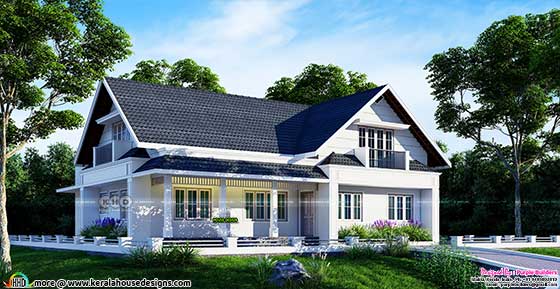 Elegant 4-Bedroom Bungalow House Architecture Design - Timeless Charm and Modern Luxury