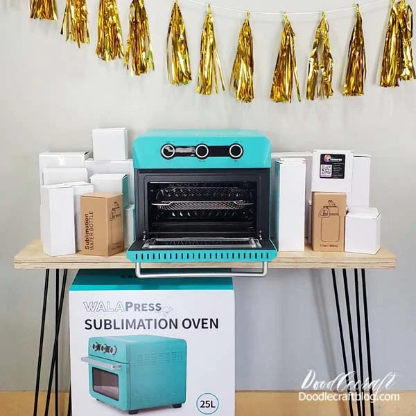 How to Use the Sublimation WALAPress Oven from Heat Transfer Warehouse  I love this Sublimation WALAPress Oven from Heat Transfer Warehouse!   Sublimation ovens are awesome for lots of sublimation crafts.   The WALAPress Sublimation oven is a great size, small enough to fit in my space, but big enough for larger projects or multiple projects at a time.