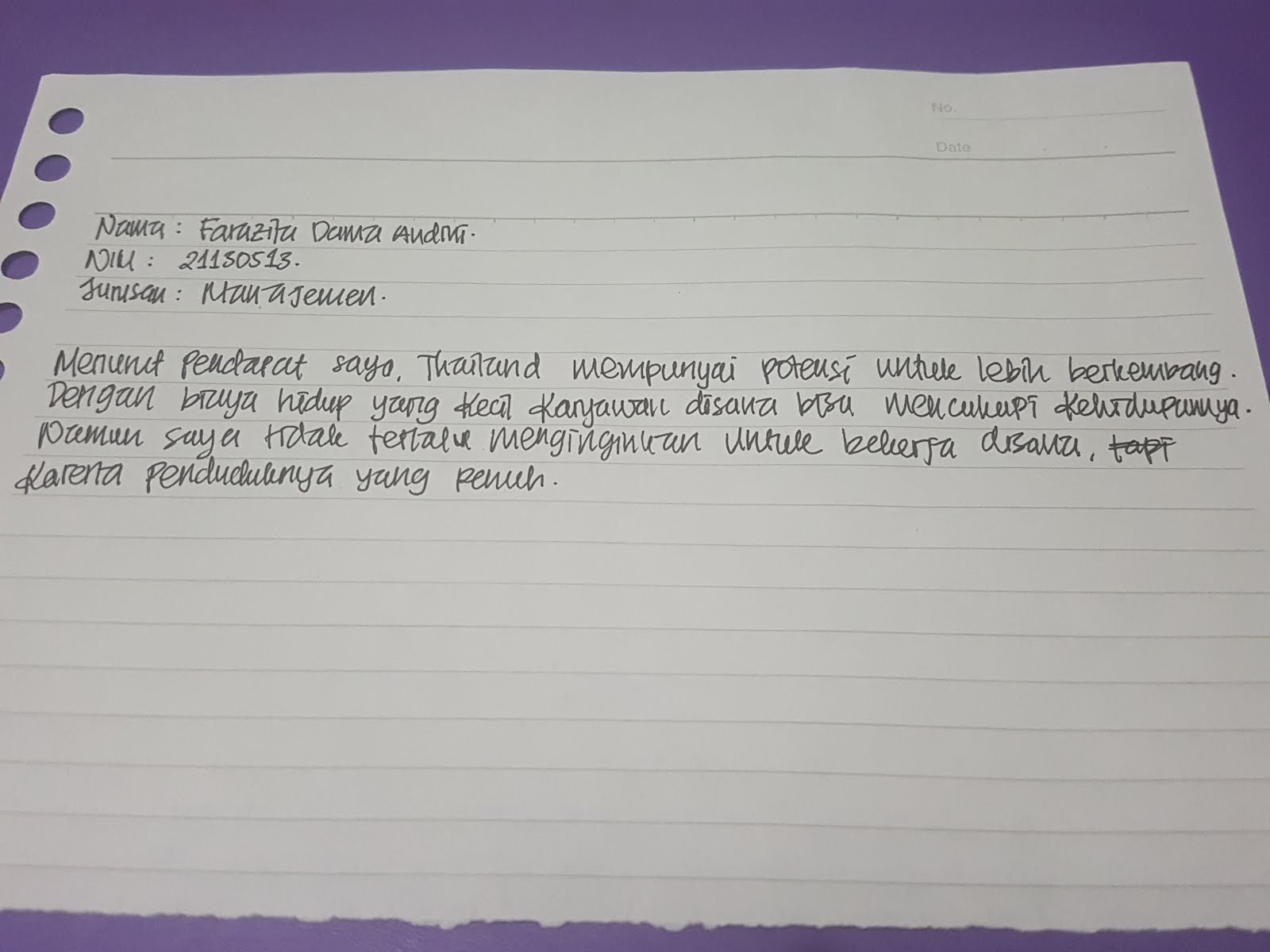 Meskipun rata rata gaji perbulan disana tidak terlalu besar namun biaya hidup disana juga tidak terlalu mahal sehingga masih bisa untuk kita menabung