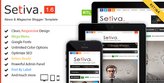 Share Template Setiva v1.6 Resposive Magazine Blogger Theme
