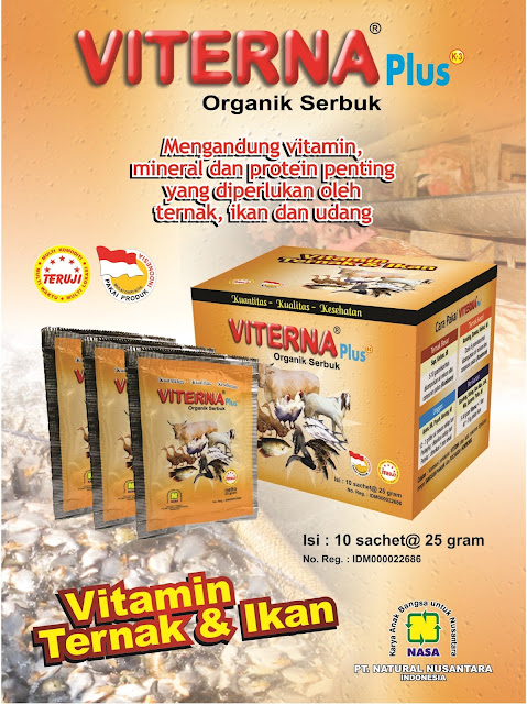 Vitamin Ternak Organik VITERNA Plus Serbuk - Vitamin Ternak Praktis dan Berkualitas Tinggi