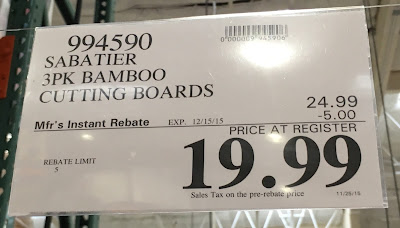 Deal for Sabatier Bamboo Cutting Board Sets at Costco