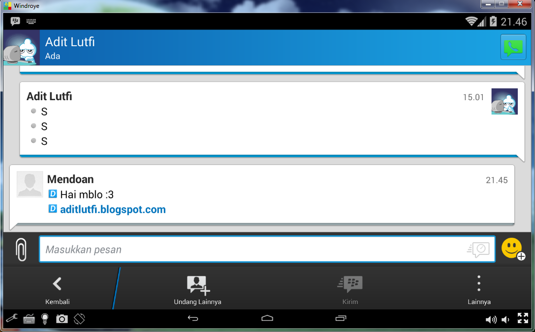 Windroye , Emulator Android yang Sangat Ringan ~ Adit_Lutfi™