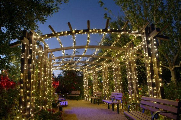 Make A Magical Garden Decor With Awesome String Lights