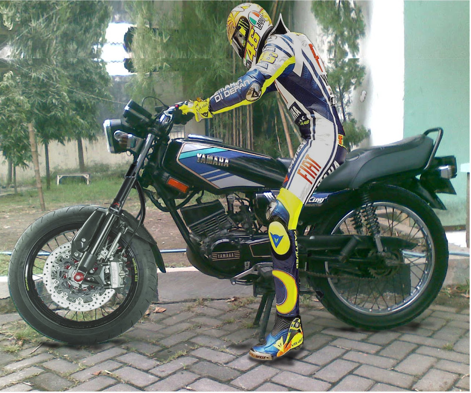 Gambar Lucu Naik Motor Rx King Perangmeme