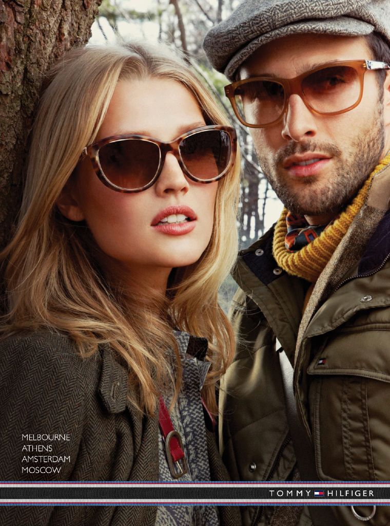 Noah Mills & Toni Garrn — Tommy Hilfiger F/W 2012 Eyewear Campaign