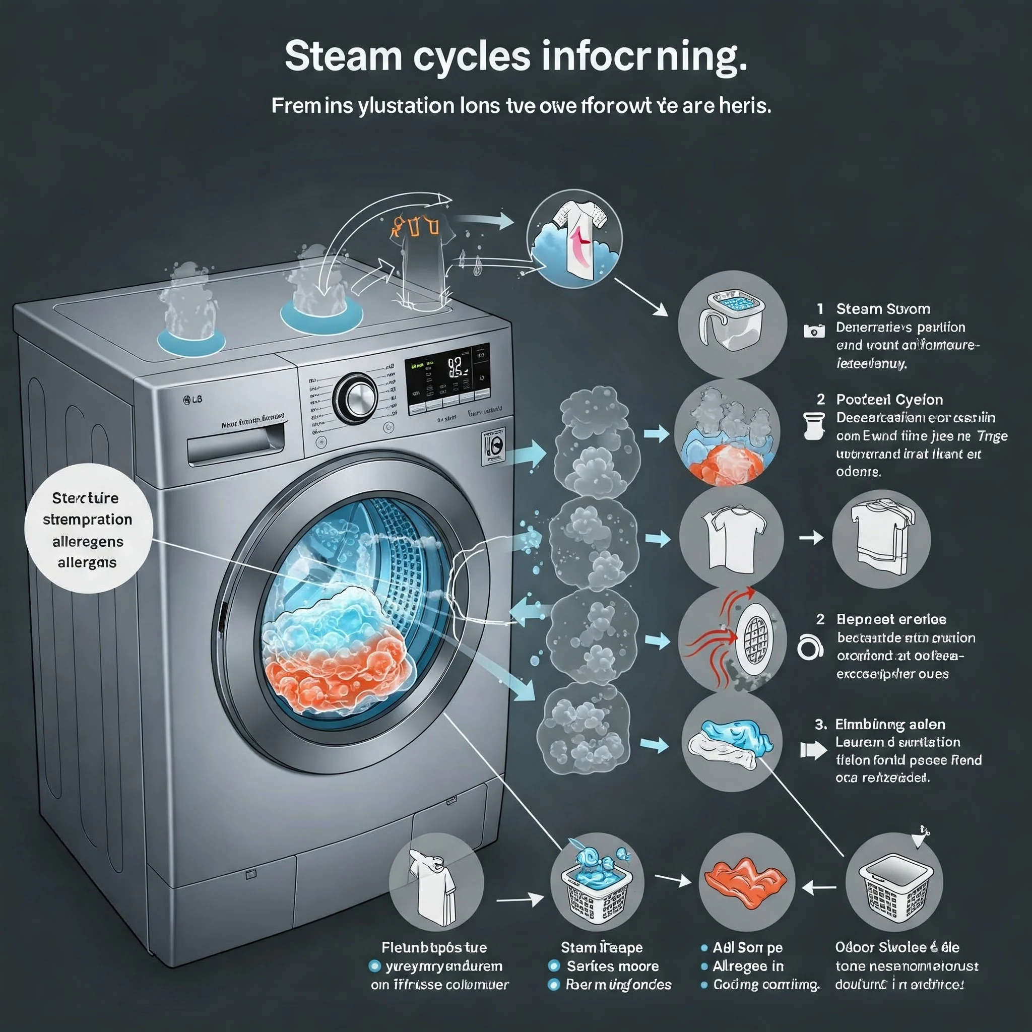 LG washing machine steam cycle