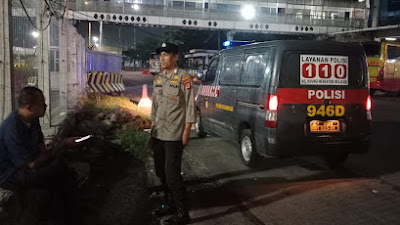 Polsek Pulomerak laksanakan operasi Blue Light di wilkum Pulomerak guna Cegah Aksi Kriminalitas 