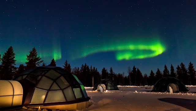 hotel de hielo ver aurora boreal