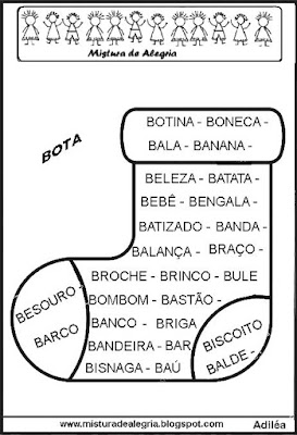 Fichas de leitura para o primeiro ano