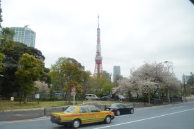 road leading to Tokyo Tower