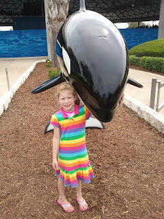 Posing with Shamu