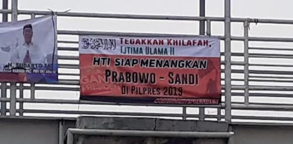 Gerindra: Spanduk HTI Dukung Prabowo-Sandi Fitnah!