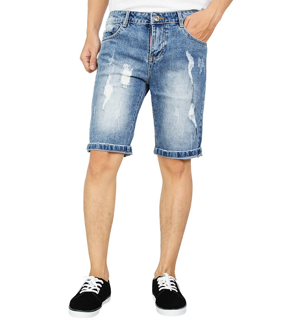 Mẫu quần short jean nam đẹp