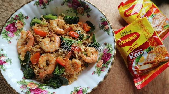 Maggi Kari Goreng Sayuran Yang Sedap - Azie Kitchen