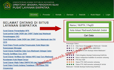  Detil PTK merupakan rangkuman detil data PTK di Simpatika Cara Cek dan Cetak Detail PTK di SIMPATIKA