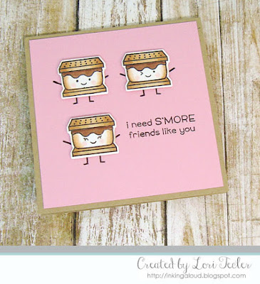 S'more Friends Like You card-designed by Lori Tecler/Inking Aloud-stamps and dies from Lawn Fawn