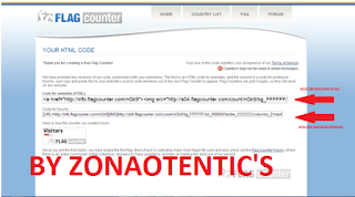 Menambahkan Jumlah Pengunjung / Flag Counter Pada Blog