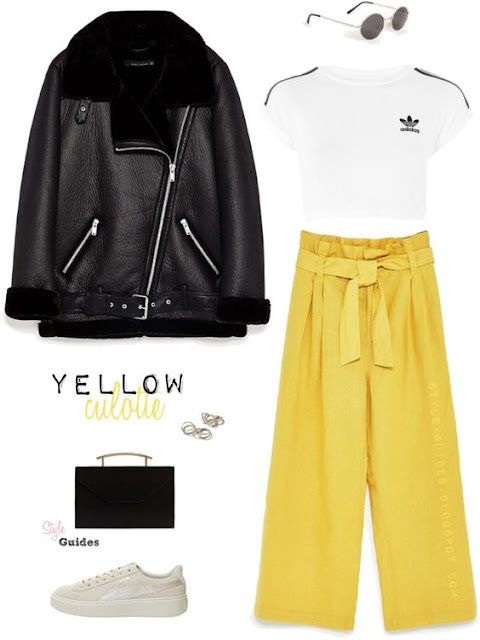 yellow pants outfit 