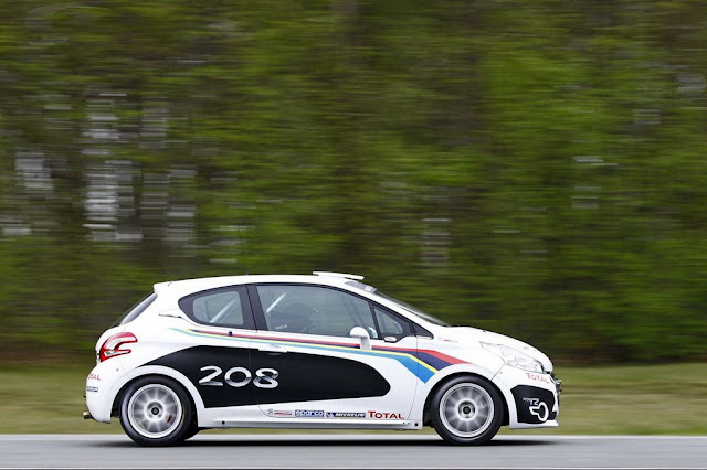 Side image of sport Peugeot 208