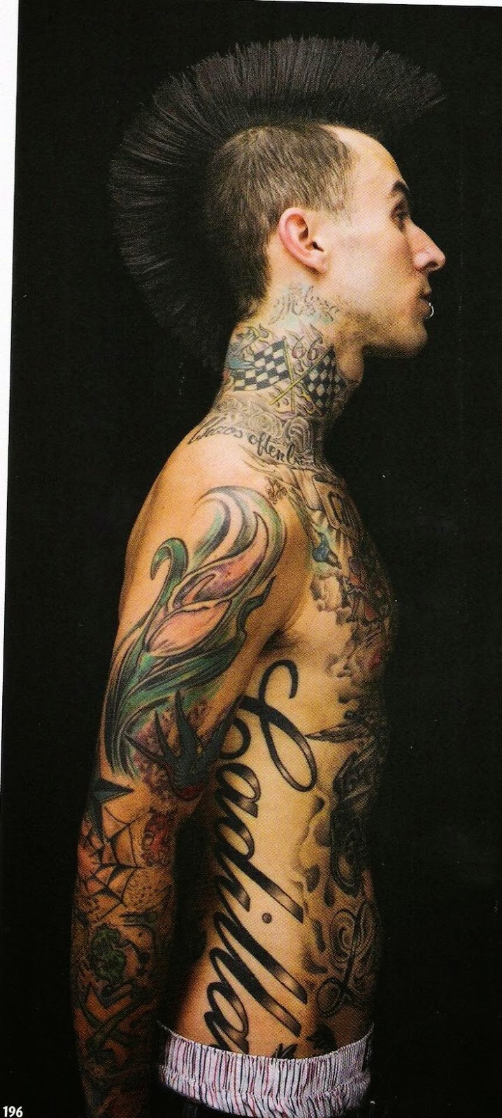 Travis Barker Men Chest Tattoos, Men Chest Tattoo Designs Travis Barker, Travis Barker Artist Tattoo Images, Images of best Travis Barker Tattoos, Artist, Parts,