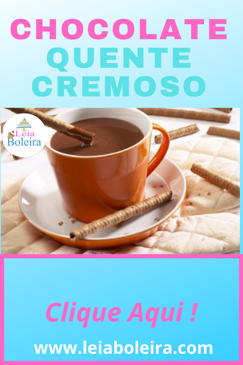 CHOCOLATE QUENTE CREMOSO - RECEITA SIMPLES