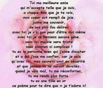 Poeme d'amour et d'amitiÃ© en image