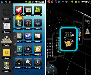 Description: tsf shell 3d android launcher