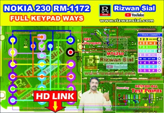 nokia 230 rm 1172 keypad ways