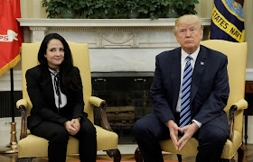 Aya Hijazi and Trump 