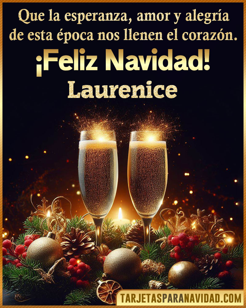 Tarjetitas de navidad para Laurenice