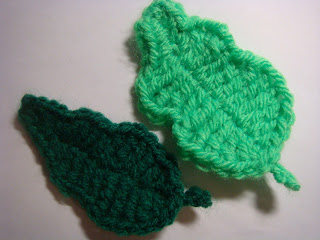 crochet leaf