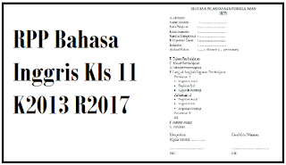 RPP K13 Bahasa Inggris Kelas 11 Revisi 2017