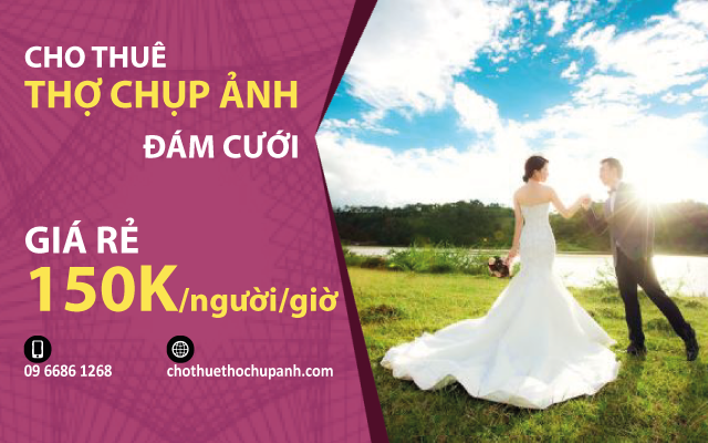 cho thuê thợ chụp ảnh cưới