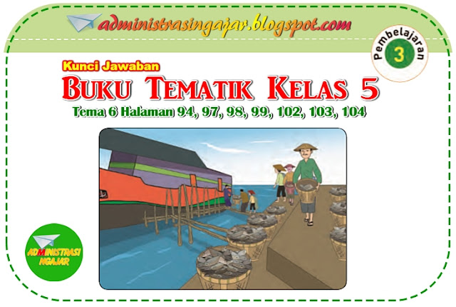 Kunci Jawaban Tema 6 Kelas 5 Halaman 94, 97, 98, 99, 102, 103, 104