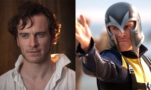 Michael Fassbender as Rochester Jane Eyre and as Erik Lehnsherr XMen