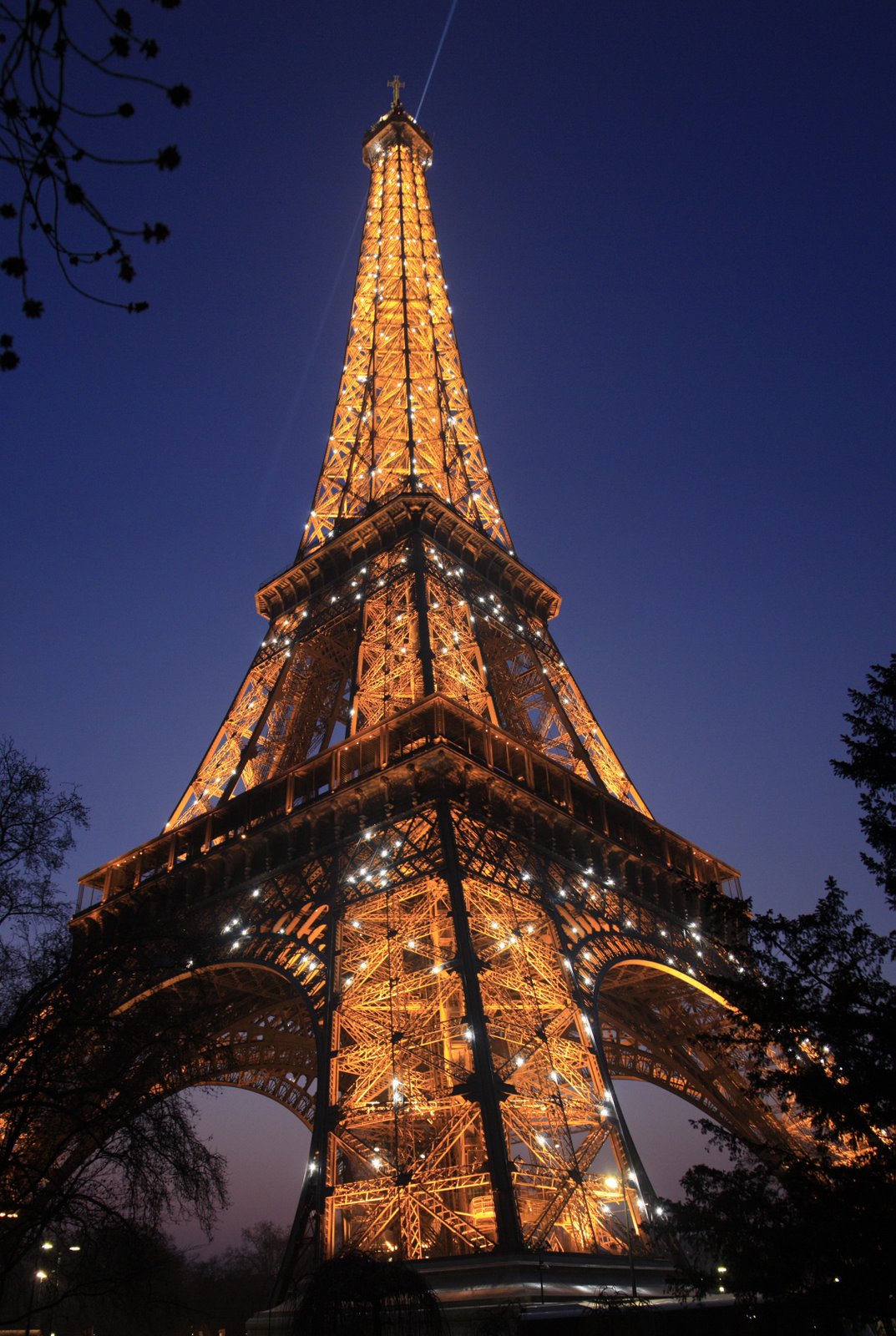 Dionysos Photography: Eiffel Tower at night, Paris, France