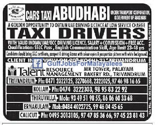 Taxy Drivers For Government Of Abu Dhabi