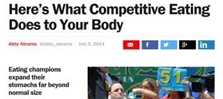 Competitive eating